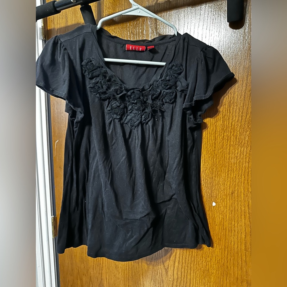 Elle Floral Ruffle Blouse